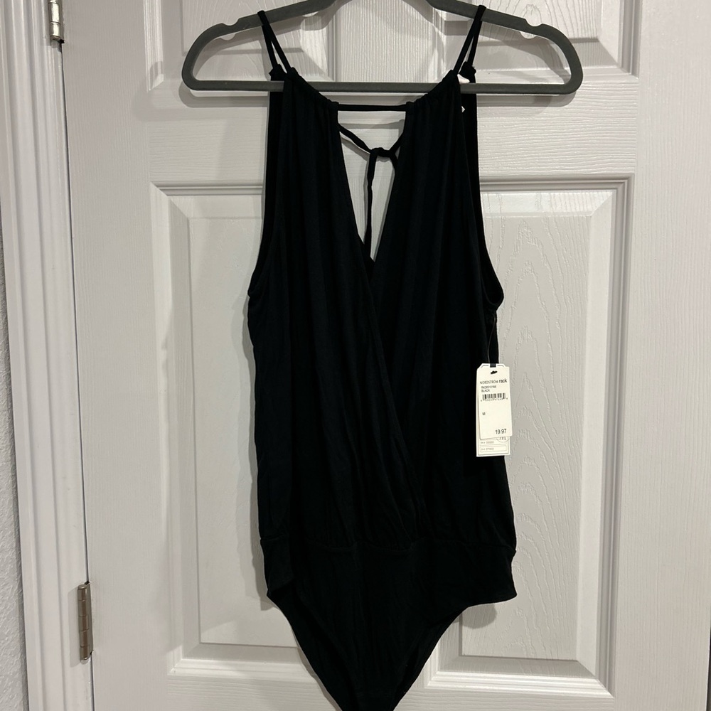 Black Sleeveless Bodysuit